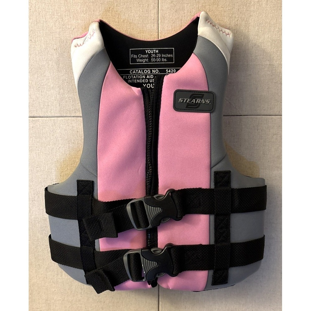 Stearns Life Vest Youth, Type III PFD, Flotation / Ski Vest, Cat #5420